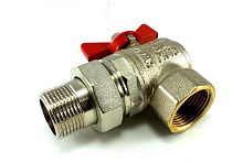 Кран шар. со сгоном угл. 1"  VV (НМ1,НМ2,НМ3)