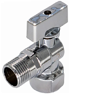 Кран шар. д/стир. маш. STM угл. 1/2"х3/4" ш/г удл. резьба с отражат. бабочка, хром.(CAMF1234)(НМ1)