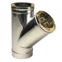 Тройник утепленный 45* D120/180 НЕРЖ.  (НМ1)