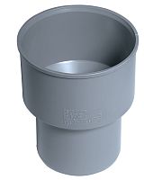 Переход эксцентрич. 110х124  (с чуг. на пласт.) серый