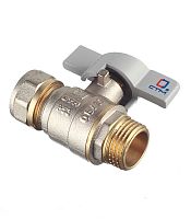 Кран шар. для воды STM 20х1/2" ц/ш бабочка