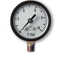 Манометр ТИМ радиальный 10 бар Y-50-10bar верт.(00129)