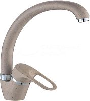 Смеситель для кухни POTATO P5925-8, ПЕСОЧНЫЙ , ø40 п/г БОК руч.
