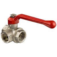 Кран шар. трехходовой Т-обр. 3/4" VV ВР (НМ1,НМ2,НМ3)