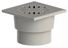 Трап ПП 110 вертик., нерегулир., с нерж. решеткой 150х150 СУХОЙ ТАТПОЛИМЕР