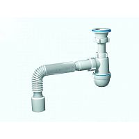 C0110 Сифон 1-1/2"х40 с гофрой  АНИ